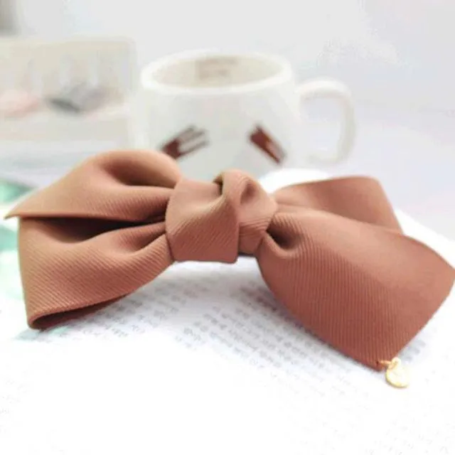 2016 New Arrival Big Solid Cloth Bows Hair Clips Hairpins Hair Accessories for Women Girl Wedding Hair Jewelry Free shipping