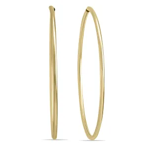 38Mm Endless 14K Yellow Gold Filled Thin Hoop Earrings