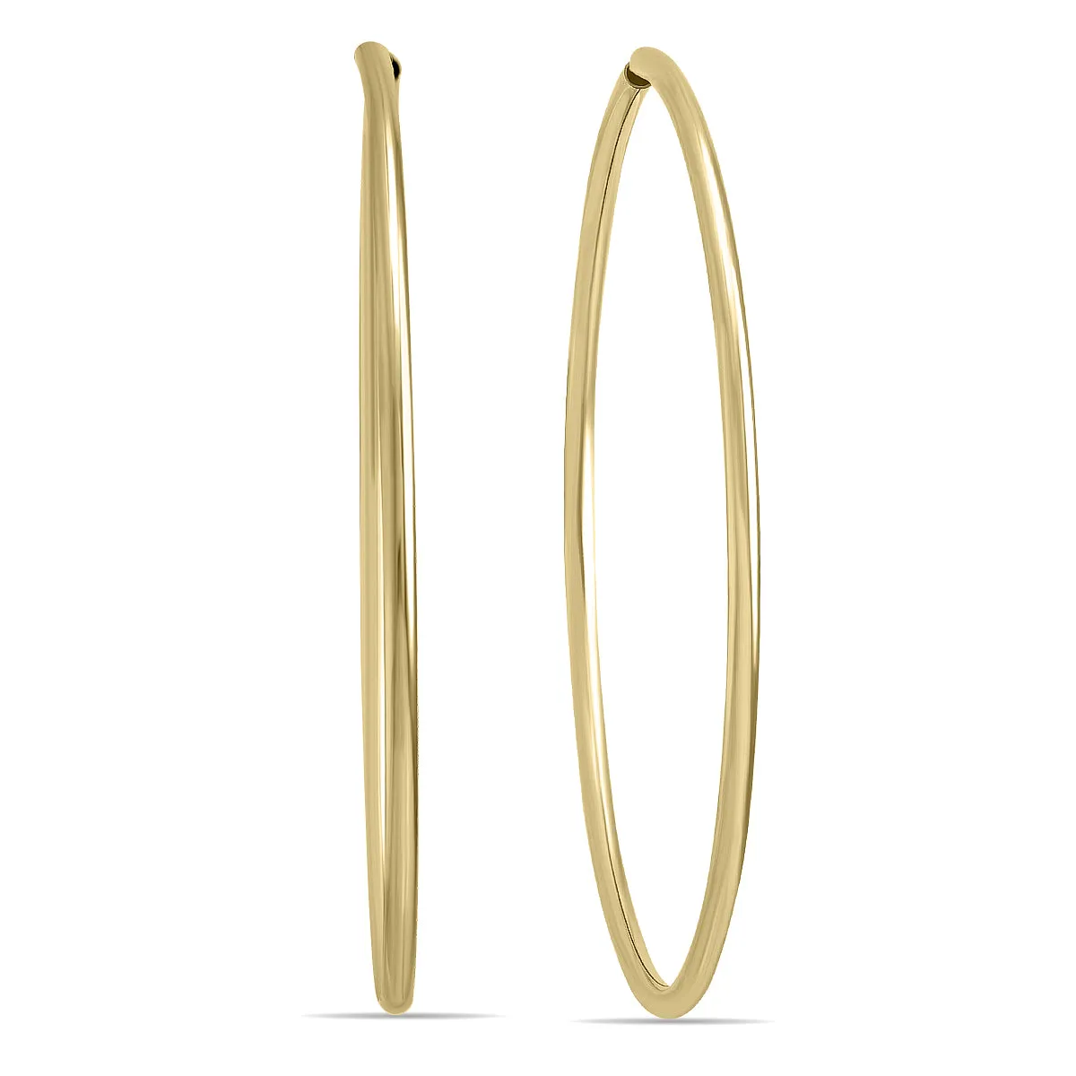 38Mm Endless 14K Yellow Gold Filled Thin Hoop Earrings