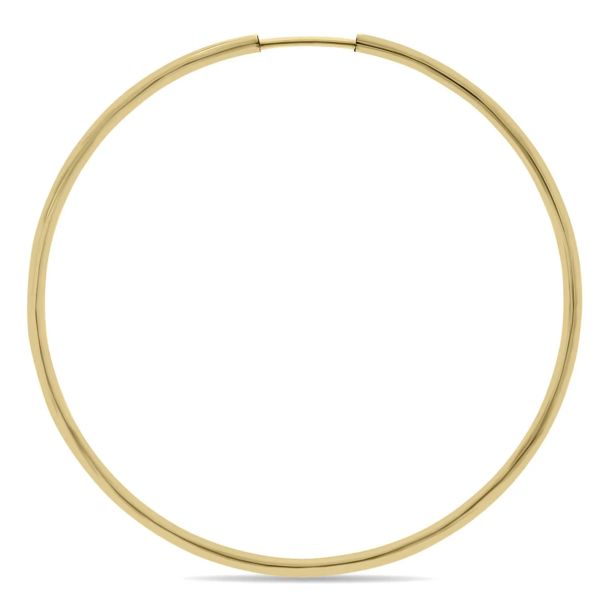 38Mm Endless 14K Yellow Gold Filled Thin Hoop Earrings