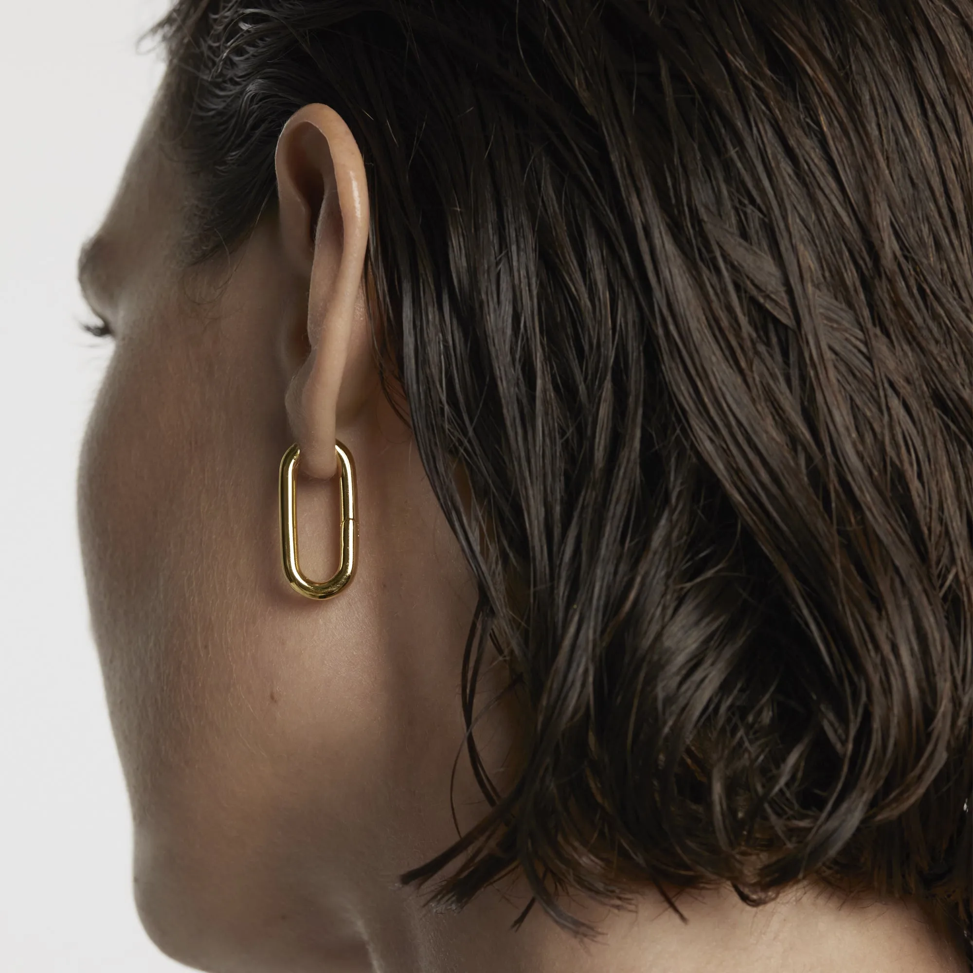Beat Gold Hoop Earrings