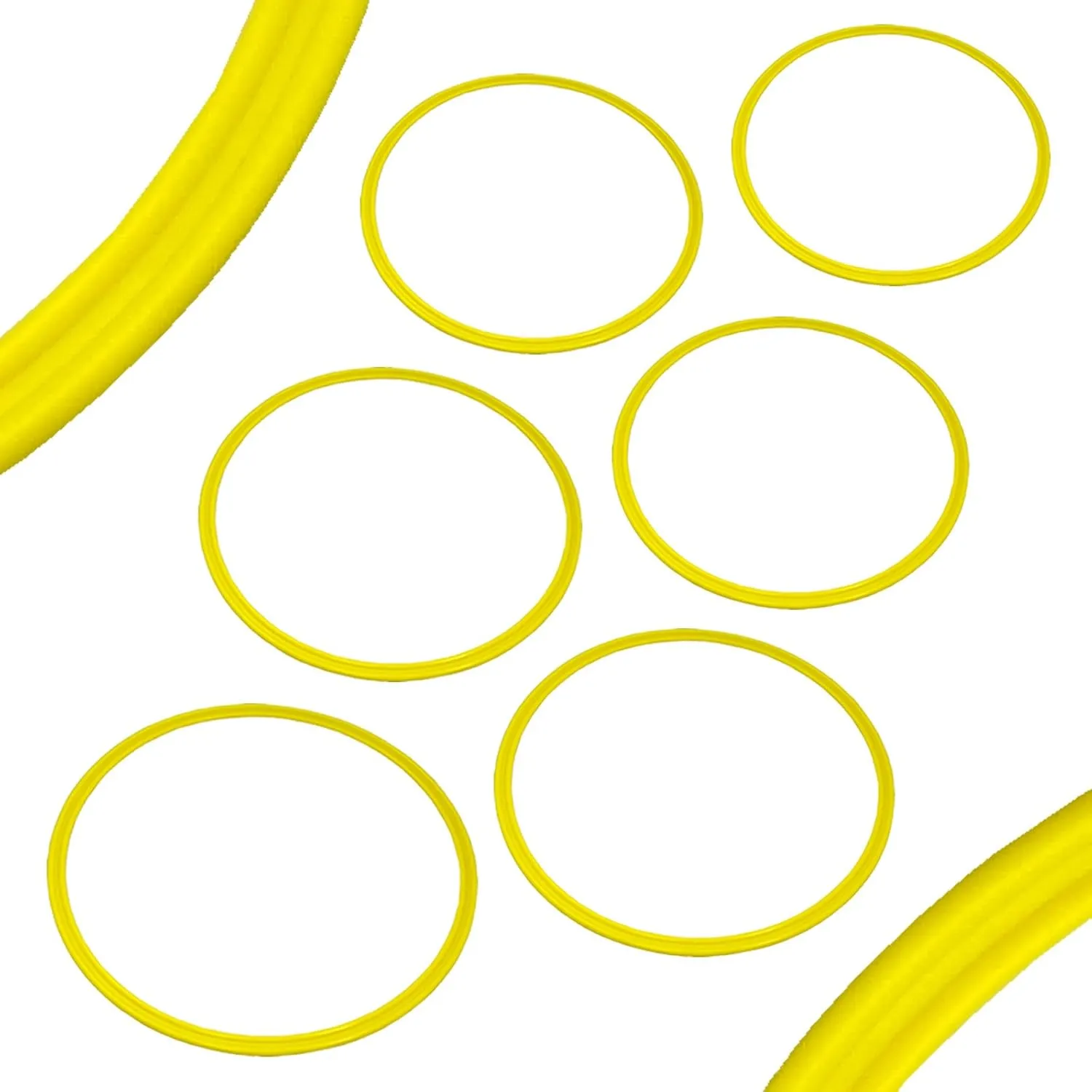 BlueDot Trading Agility Training Rings | 15" Plastic Speed Rings for Sports | Adjustable Hoop Exercise Ring Set for Speed Agility Training, Jumping Hoops, & Footwork Drills