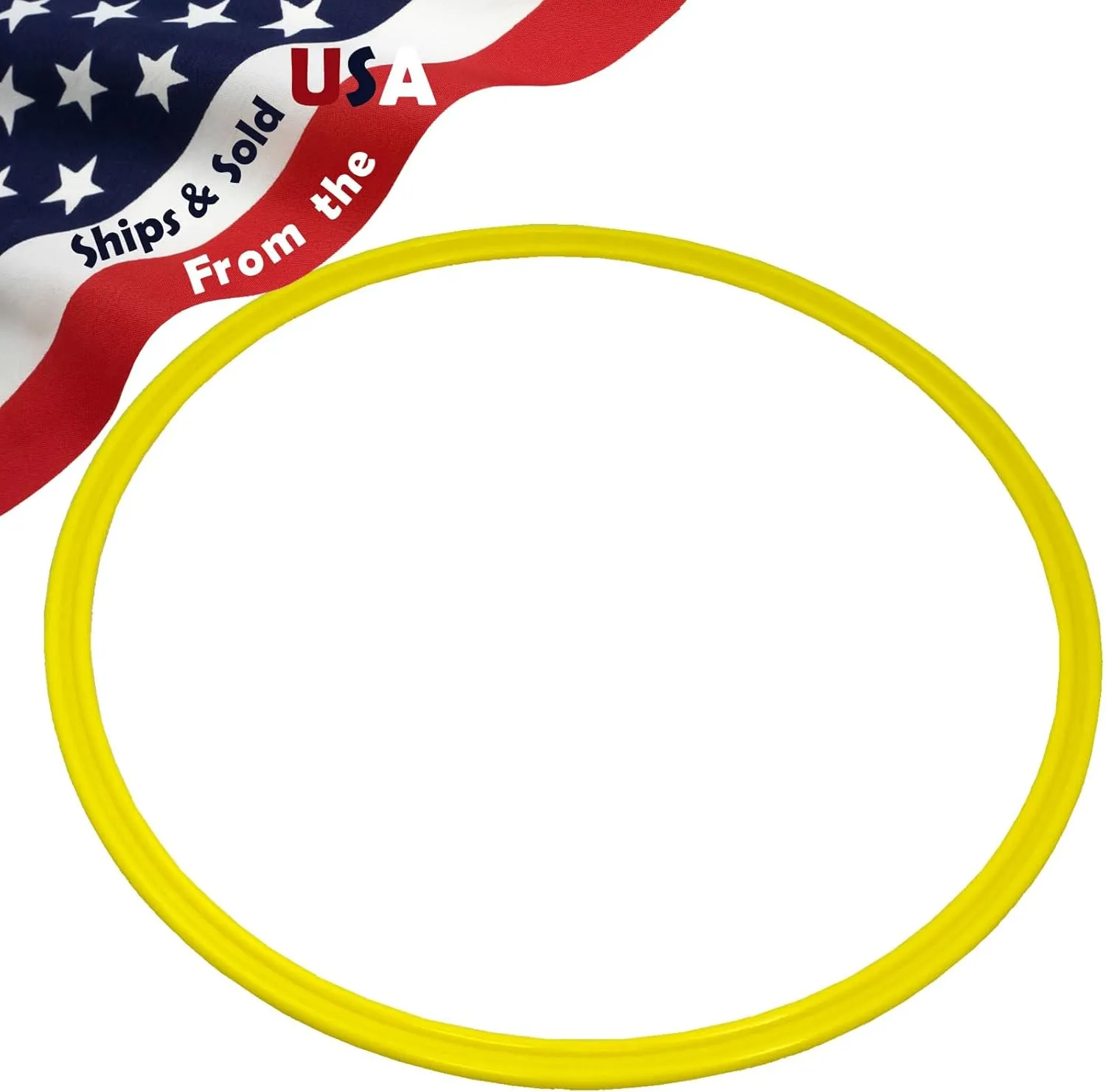 BlueDot Trading Agility Training Rings | 15" Plastic Speed Rings for Sports | Adjustable Hoop Exercise Ring Set for Speed Agility Training, Jumping Hoops, & Footwork Drills