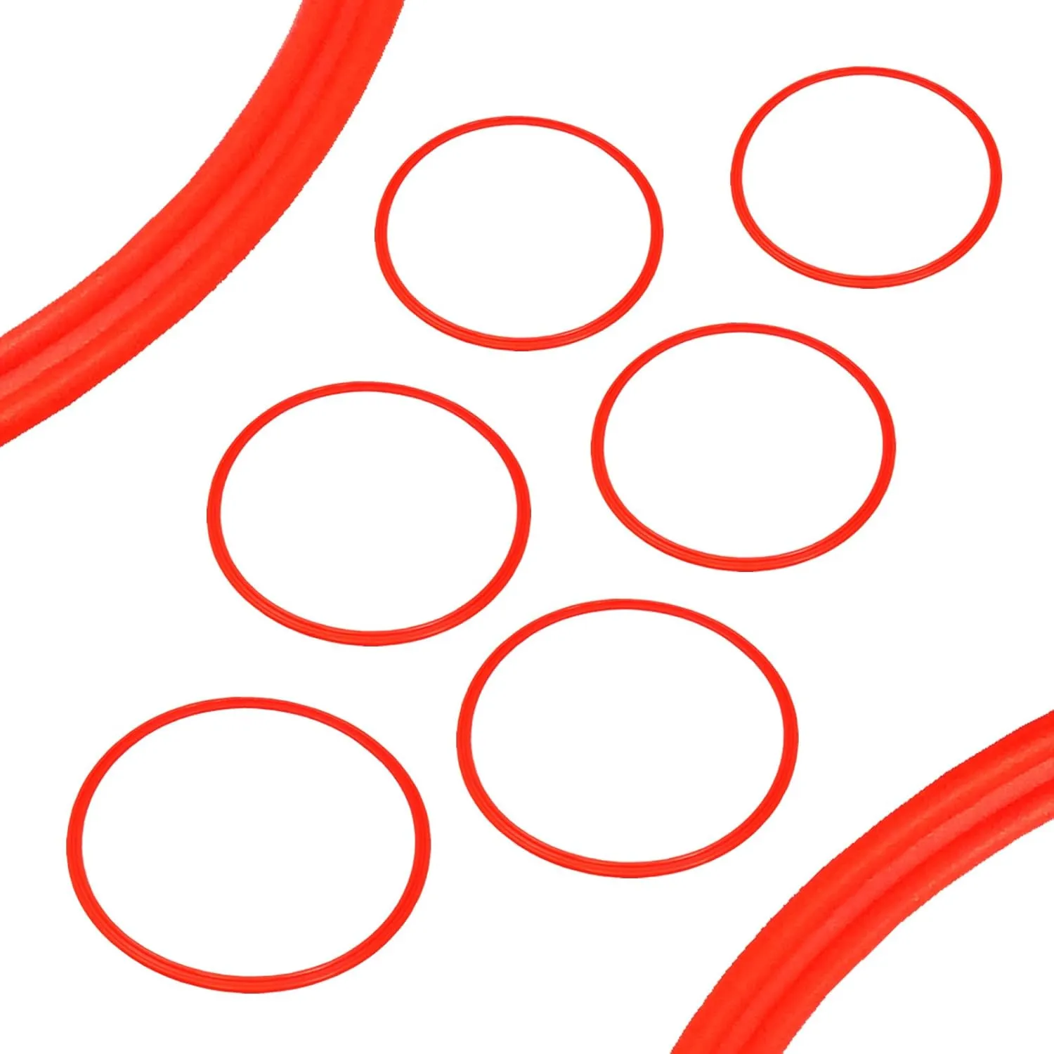 BlueDot Trading Agility Training Rings | 15" Plastic Speed Rings for Sports | Adjustable Hoop Exercise Ring Set for Speed Agility Training, Jumping Hoops, & Footwork Drills