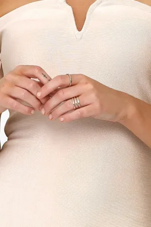 Bowie Accessories Symmetry Stackable Ring in Gold