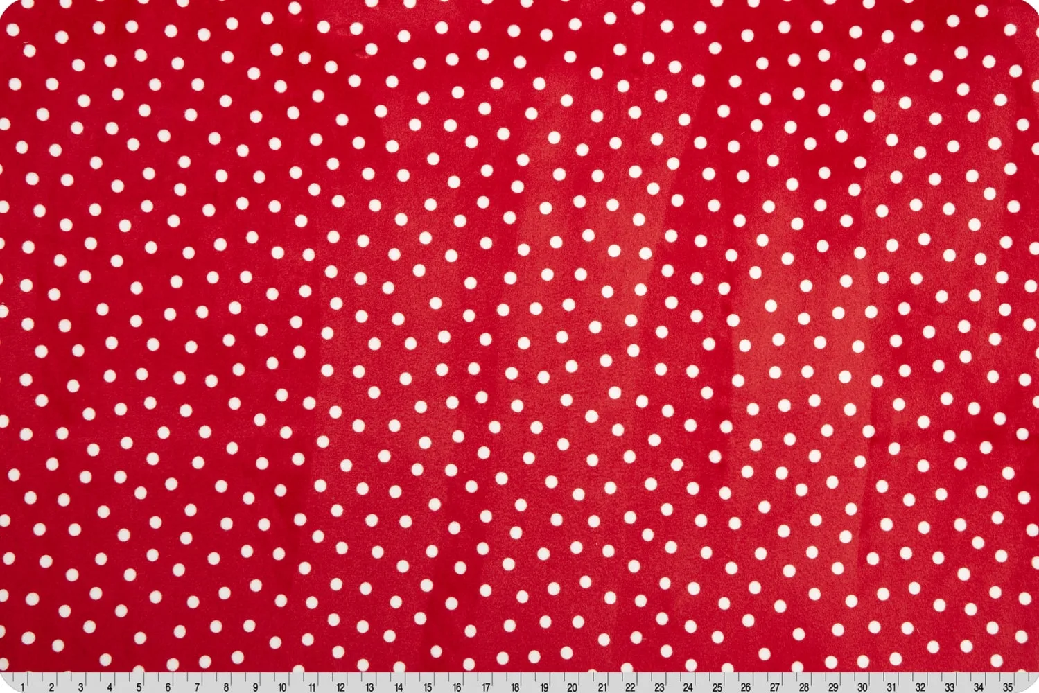 Cuddle Digital Dot Scarlet Width 58/60"