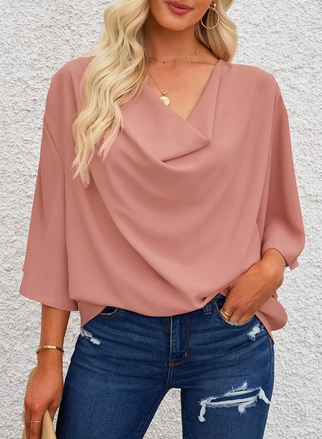 Dokotoo Womens Blouses and Tops Short Sleeve Chiffon Shirts and Tops