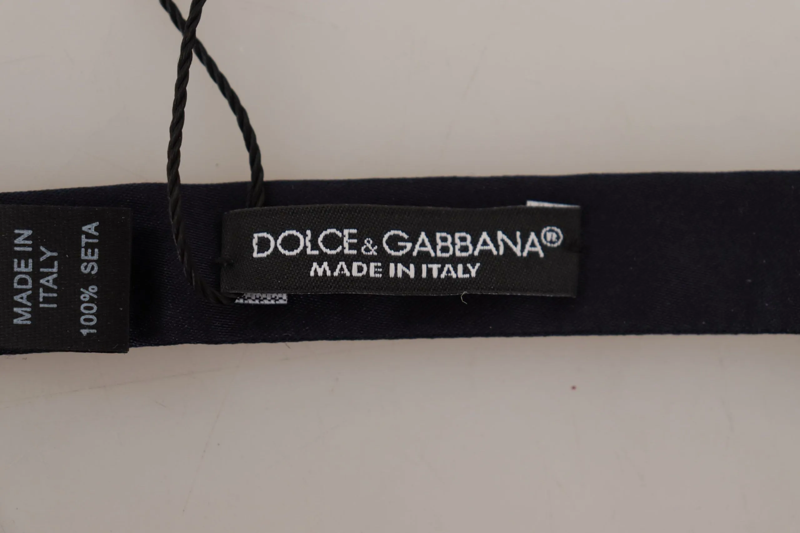 Dolce & Gabbana Elegant Blue Silk Bow Tie