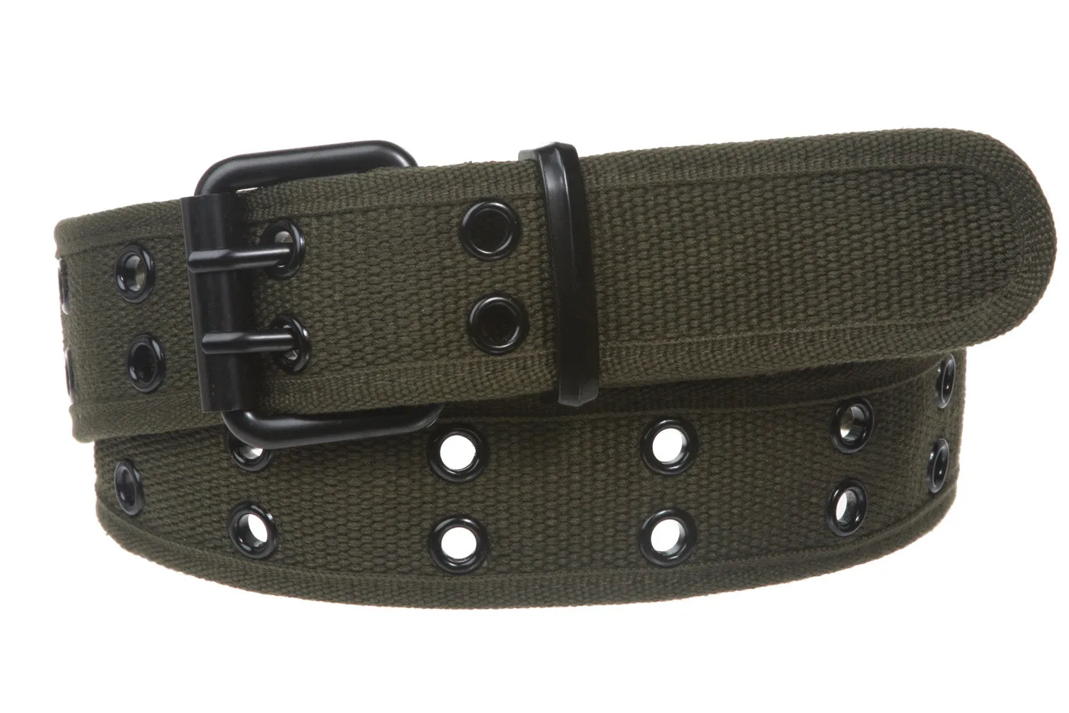 Double Hole Grommets Canvas Web Belt