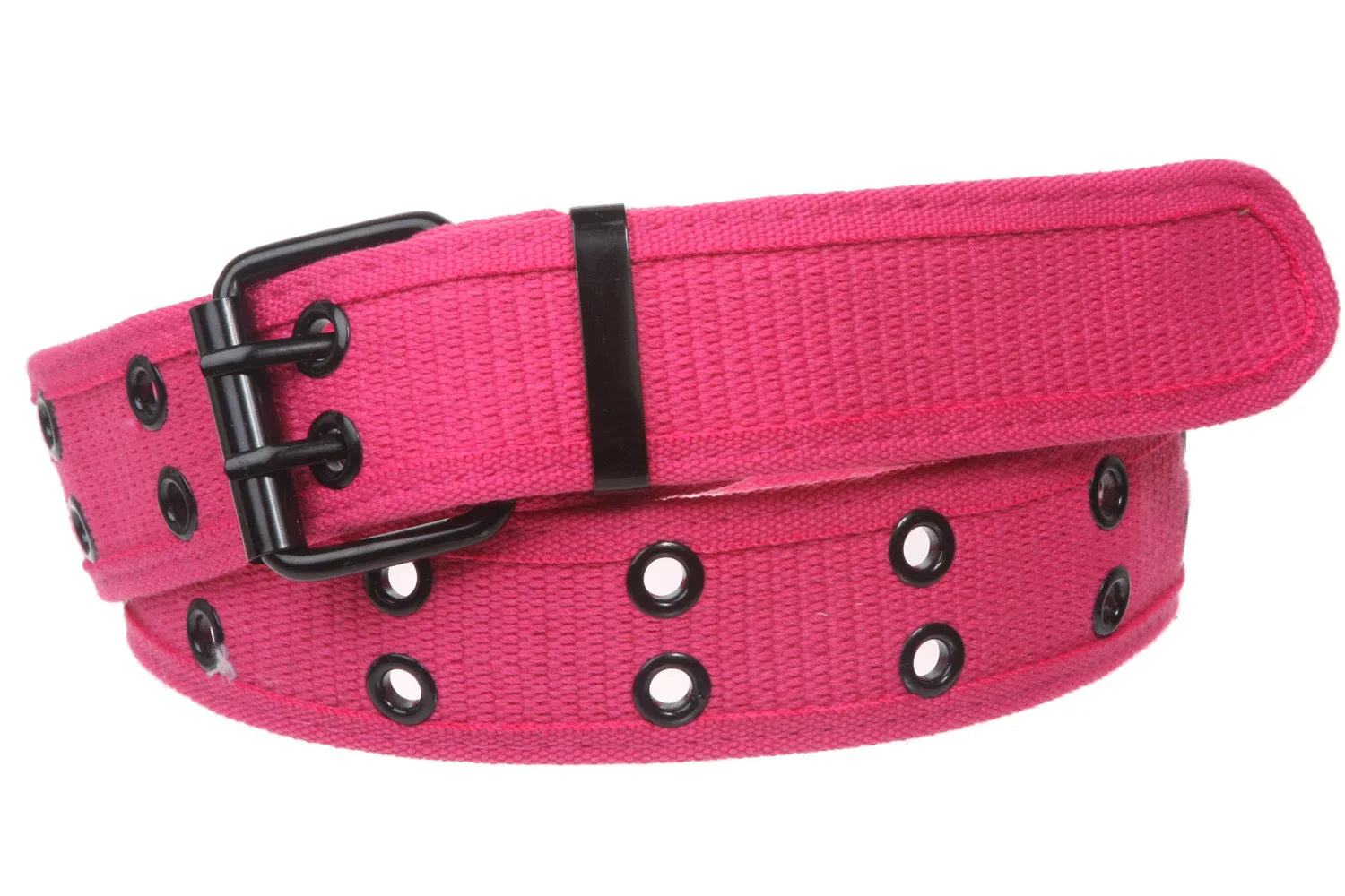 Double Hole Grommets Canvas Web Belt