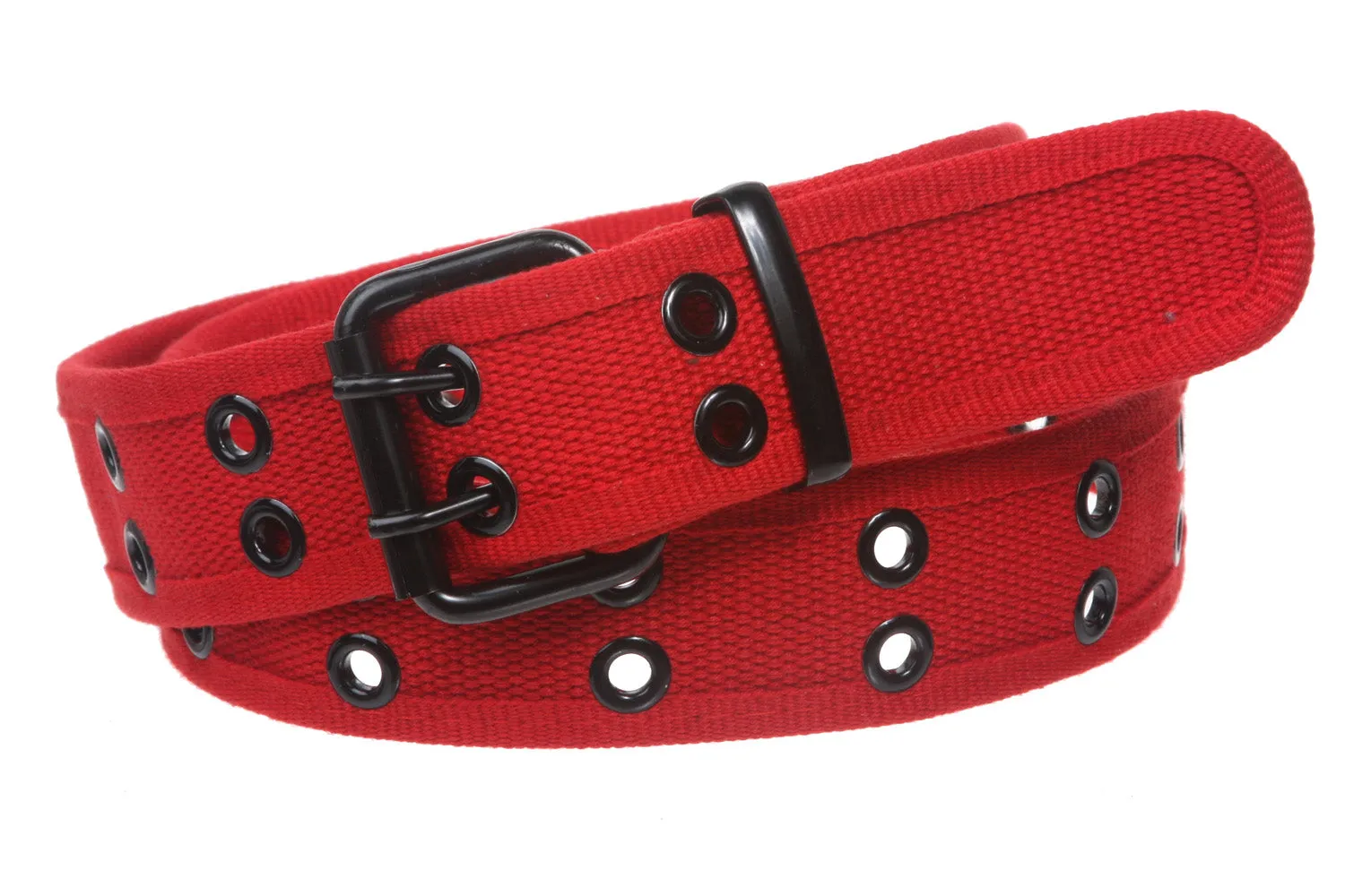 Double Hole Grommets Canvas Web Belt