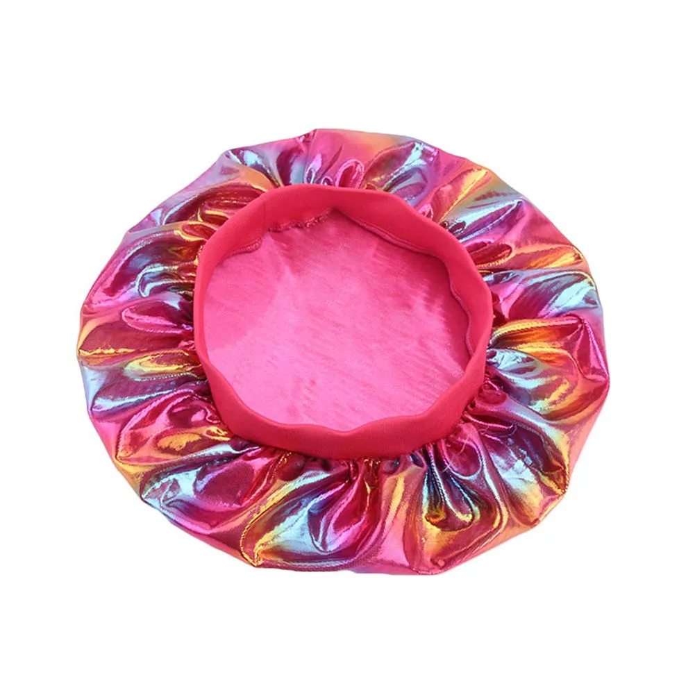 Durags and Bonnets 2pcs/Set for Men Women 360 Wave, Long Tail Silky Doo rag and Turban Sleep Cap