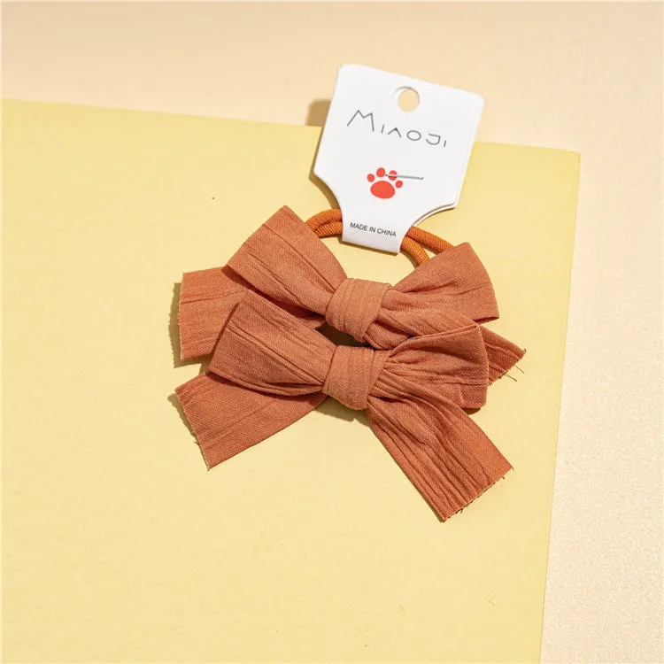 Hair Ties For Girls, 5Pcs Cute Rubber Bands Soft Elastic Ponytail Holders Cartoon Accessories