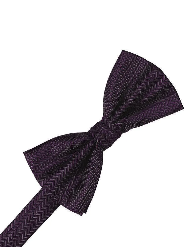 Hunter Herringbone Bow Tie