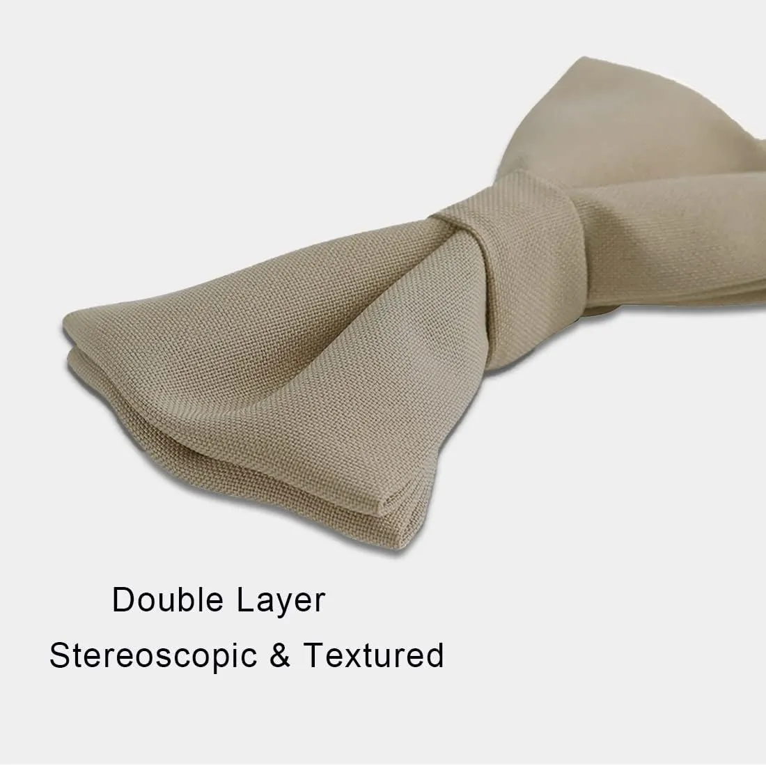Kajeer Classic Pre-Tied Mens Bow Ties Formal Adjustable Solid Tuxedo Bowtie for for Adults & Children