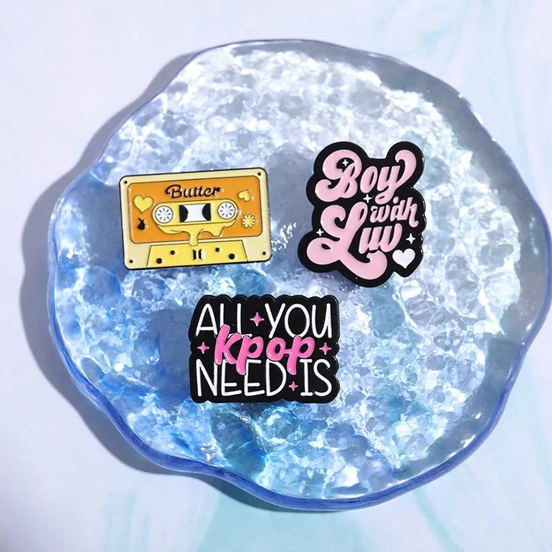 KPOP Enamel Pins  Brooches Lapel Badge