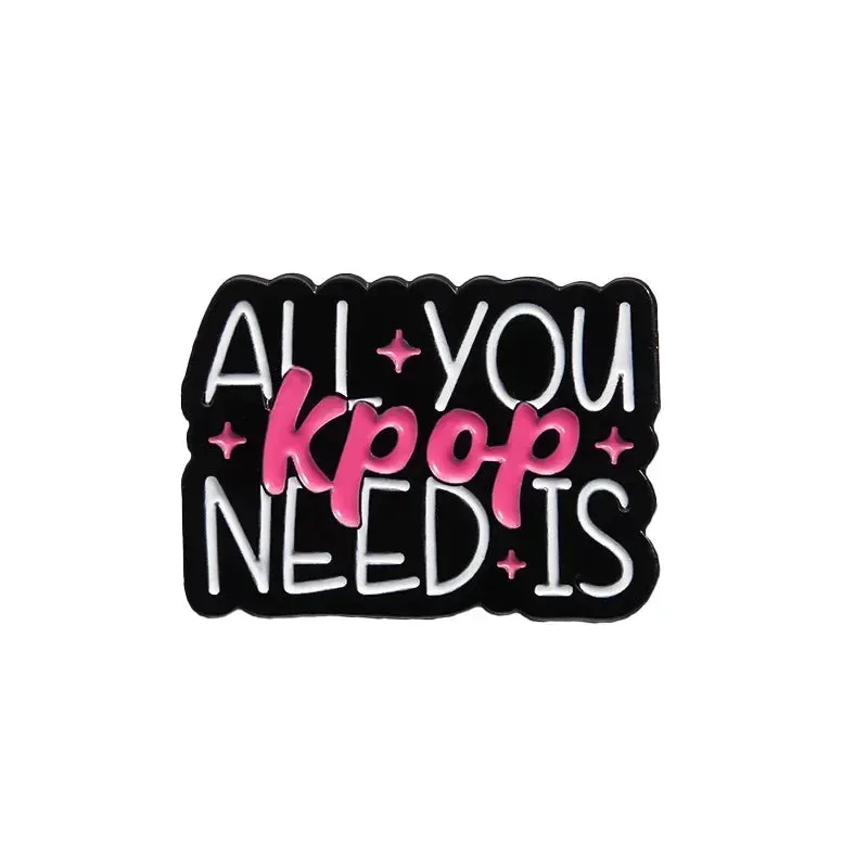 KPOP Enamel Pins  Brooches Lapel Badge