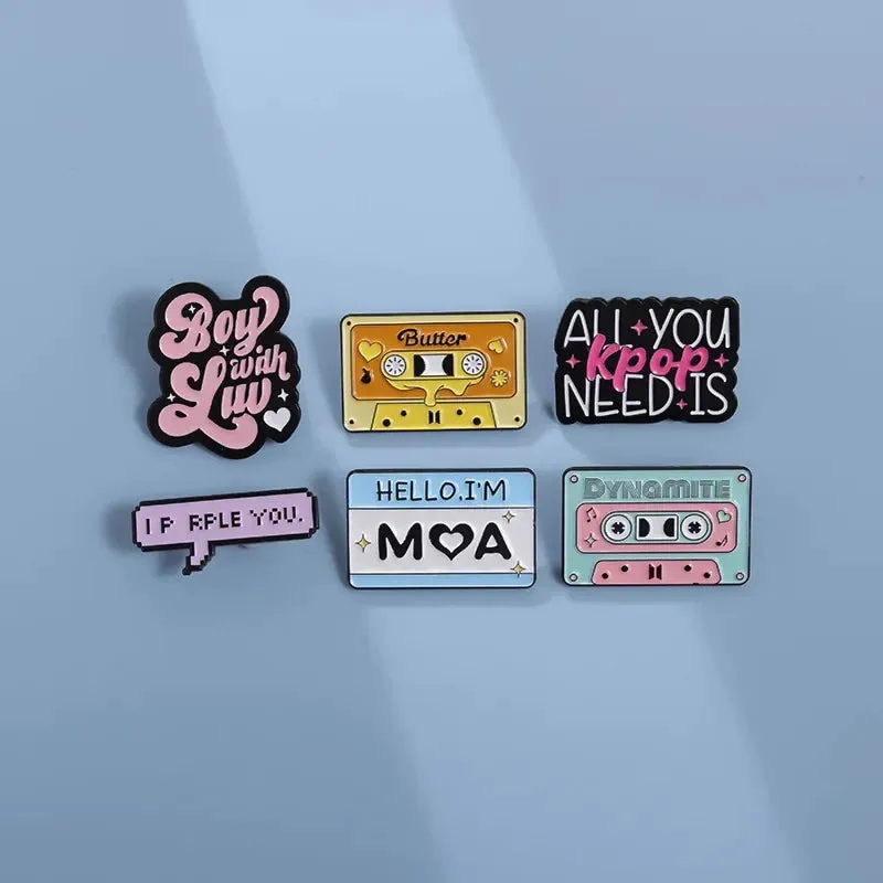 KPOP Enamel Pins  Brooches Lapel Badge
