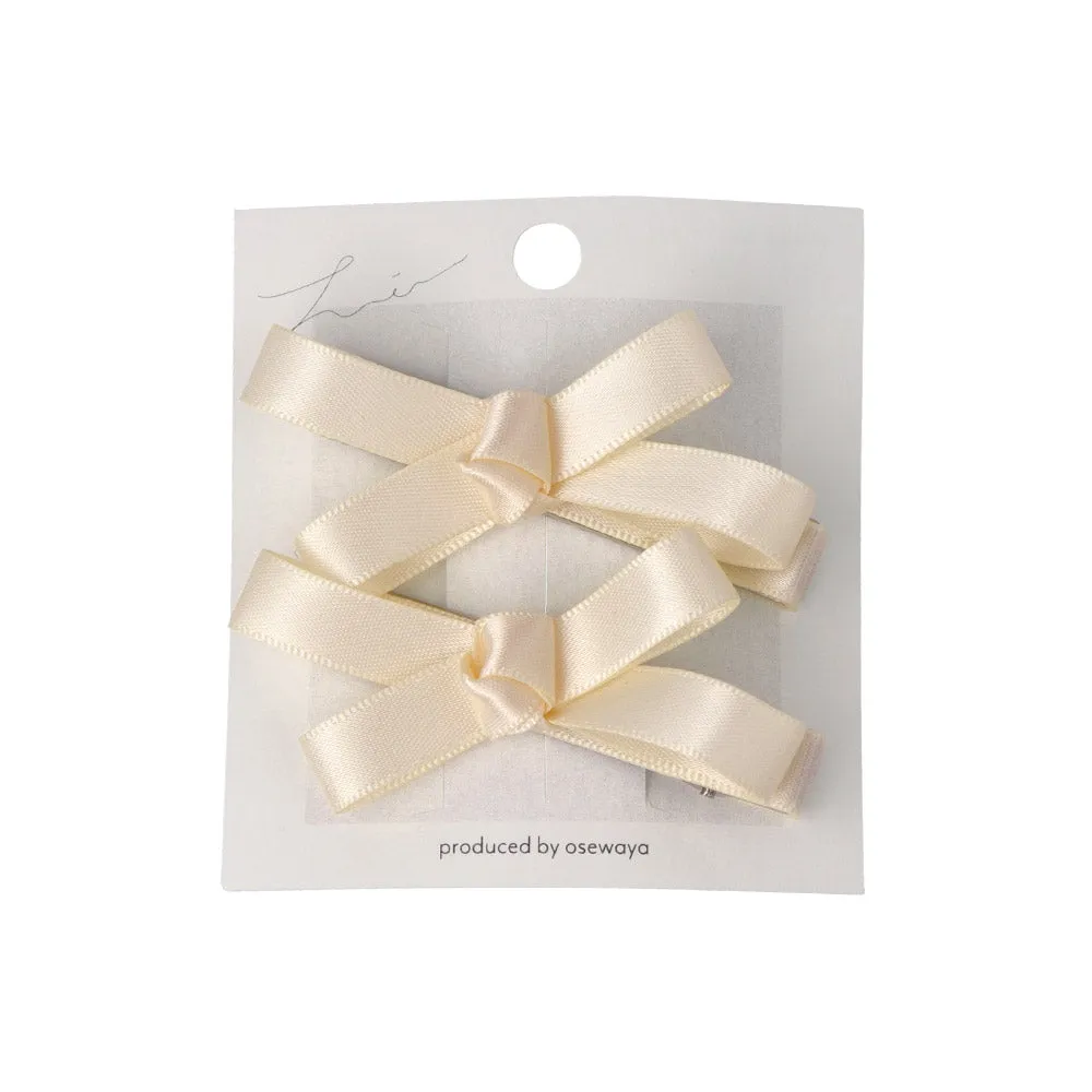 Mini Hair Bow Clip Set
