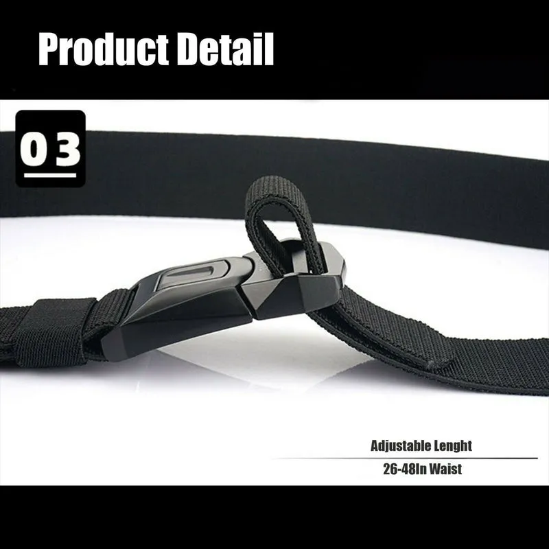 MROCKX™ Canvas Tactical Belt - Quick Release Aluminum Buckle | Survival Army Rigger Waistband