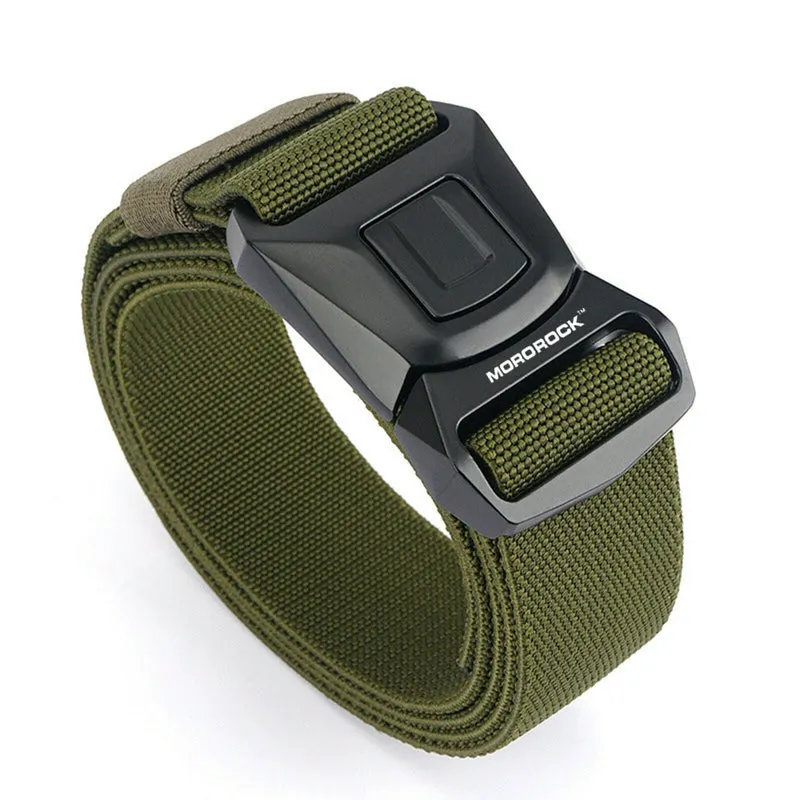 MROCKX™ Canvas Tactical Belt - Quick Release Aluminum Buckle | Survival Army Rigger Waistband