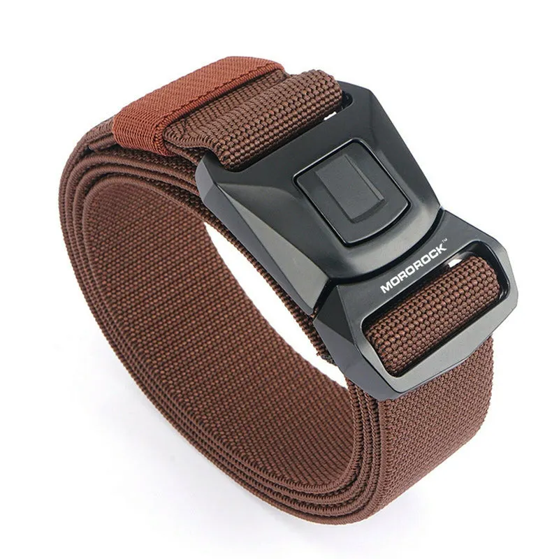MROCKX™ Canvas Tactical Belt - Quick Release Aluminum Buckle | Survival Army Rigger Waistband