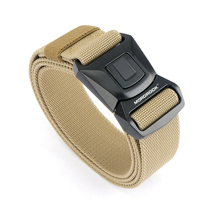 MROCKX™ Canvas Tactical Belt - Quick Release Aluminum Buckle | Survival Army Rigger Waistband
