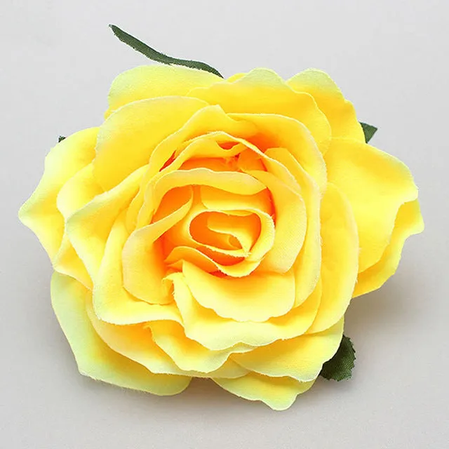 New Beautiful Rose Flocking Cloth Red Flower Hair Clip Hairpin DIY Headdress Hair Accessories For Bridal Wedding