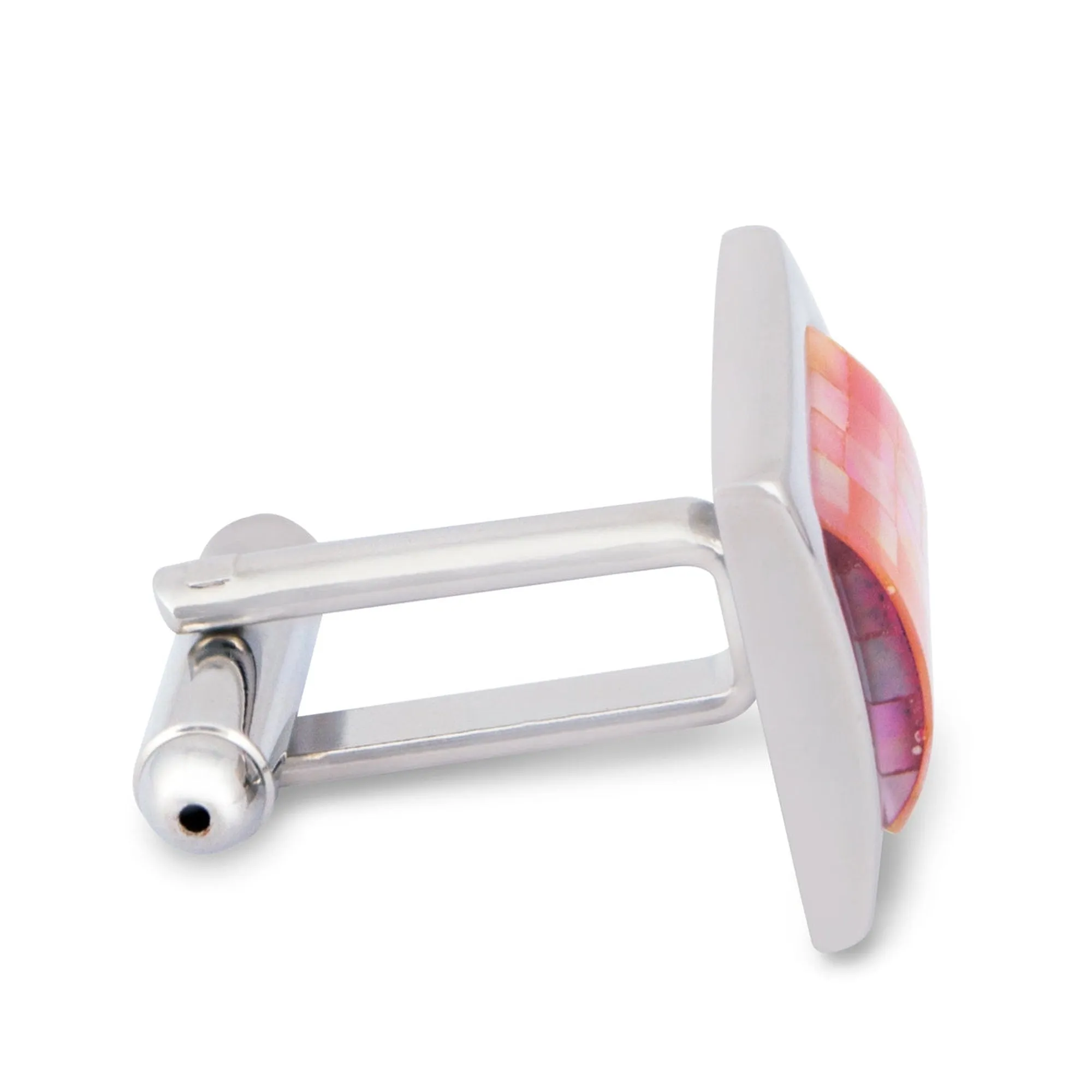 Pink Mother of Pearl Tiles Cufflinks (Online Exclusive)
