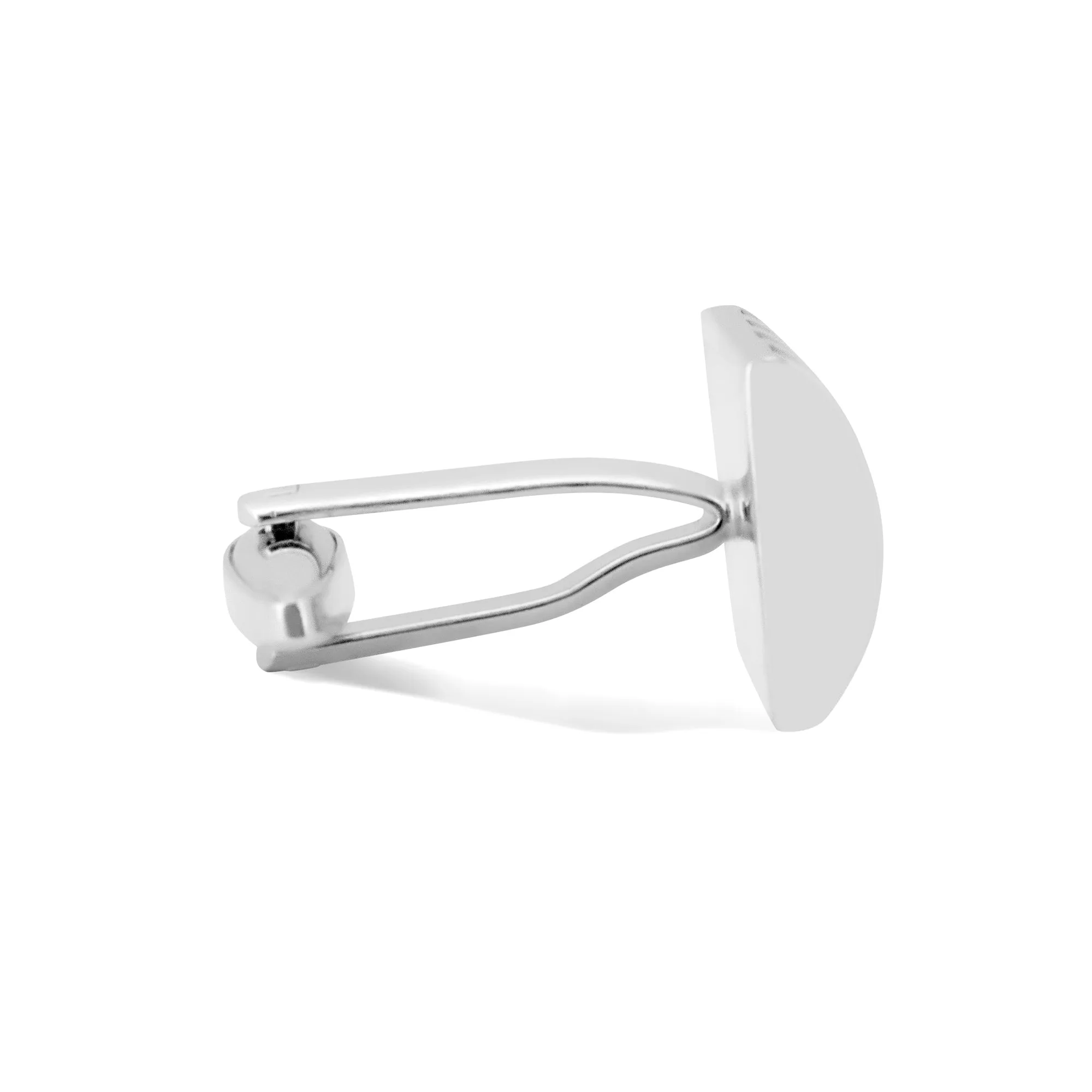 Simple Rectangle Cufflinks with Black Stripes