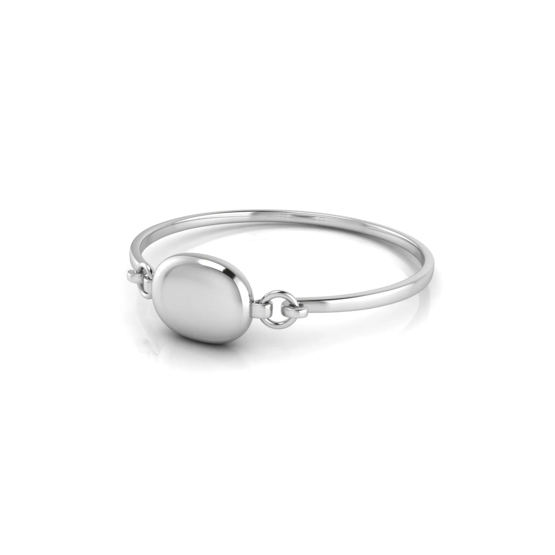 Sterling Silver Bracelet - Oval ID Bracelet