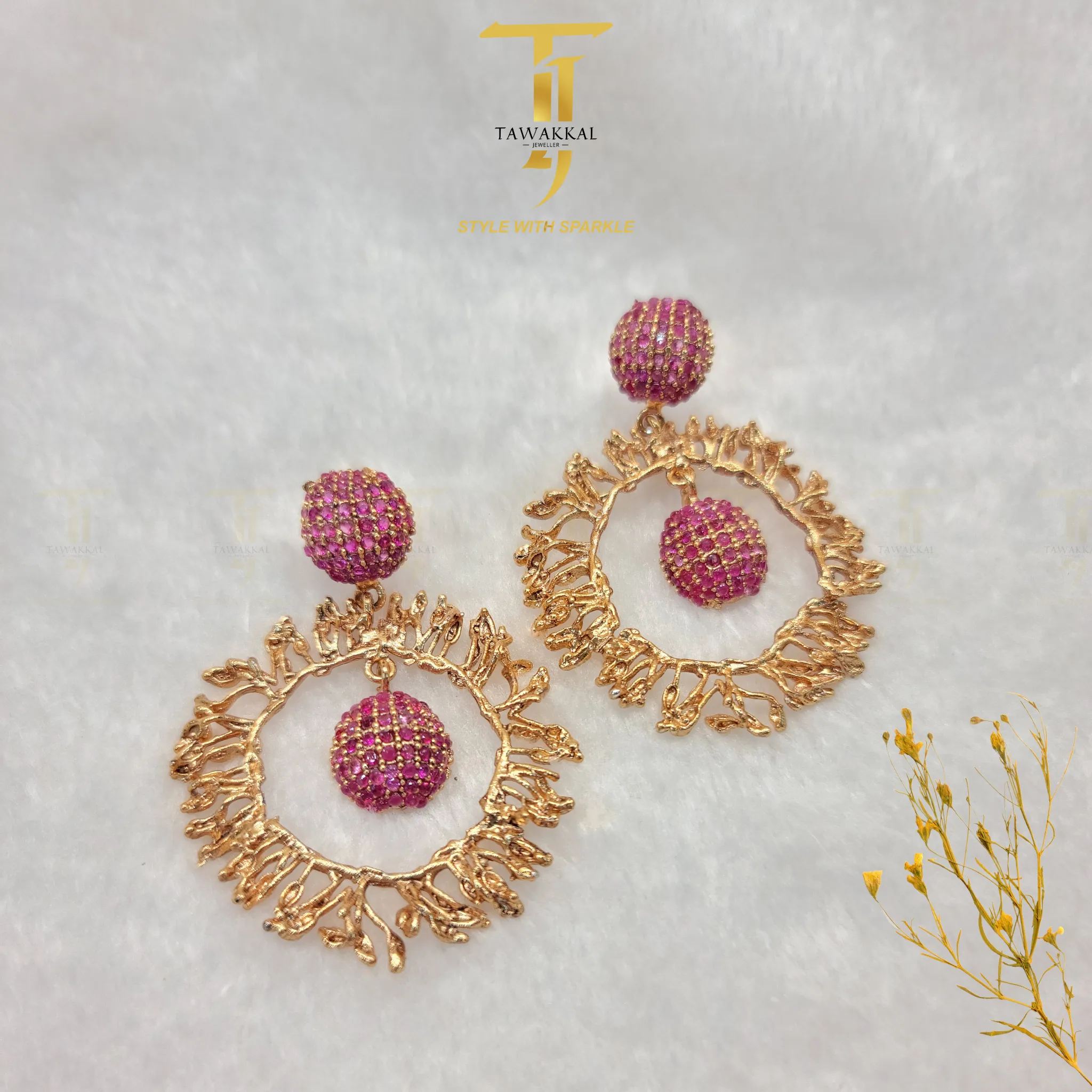 Stylish Zirconic Ball Hoops