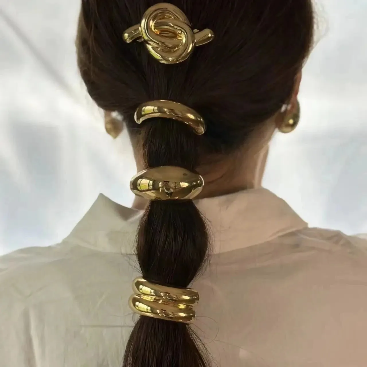TEEK - Metal Irregular Double-Layer Hair Bands