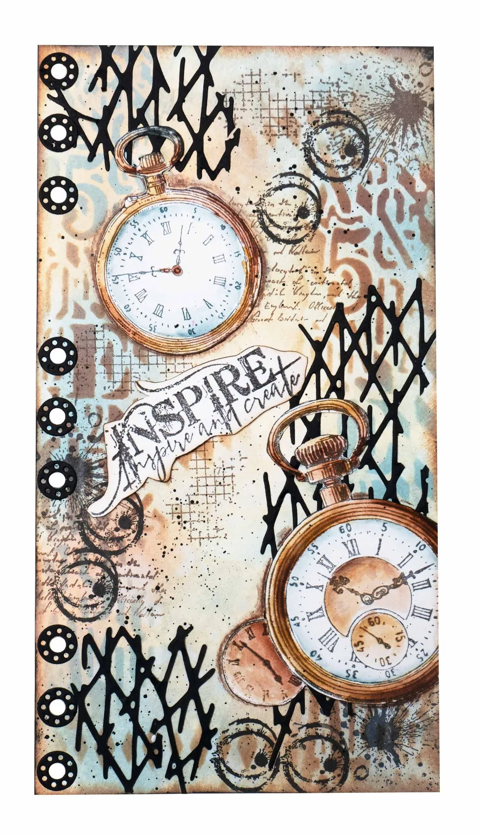 Vintage Clocks Grunge Clear Stamp {No. 227}
