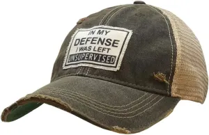 Vintage Life Funny Hats for Women and Girls, Distressed Trucker Baseball Cap with Sayings