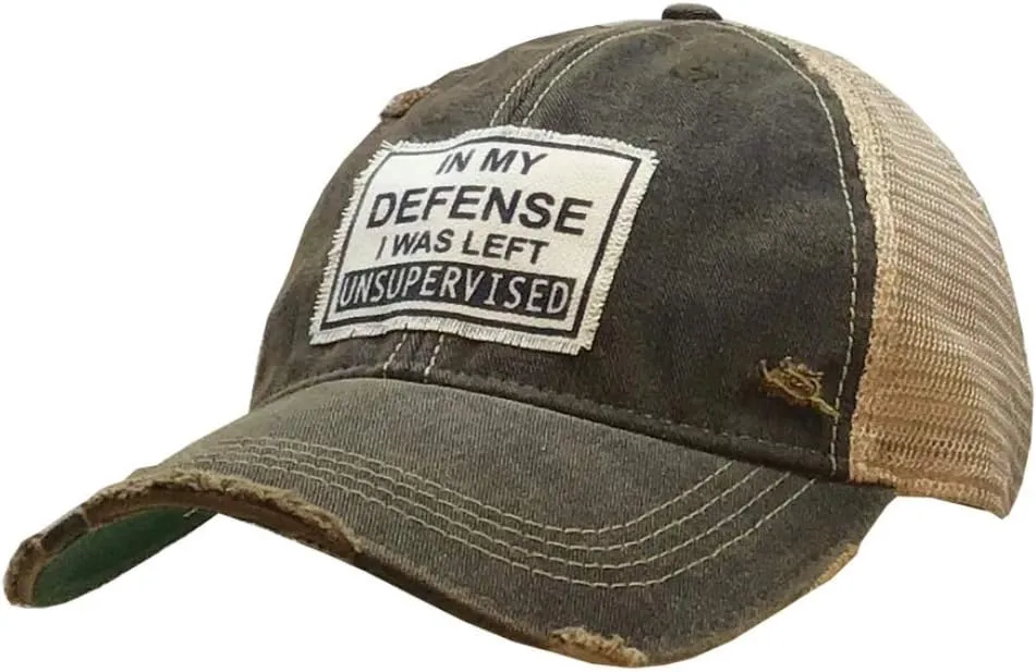 Vintage Life Funny Hats for Women and Girls, Distressed Trucker Baseball Cap with Sayings