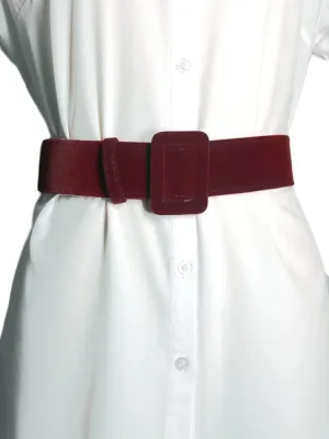 Women Velvet Wide Waist Belt Cinch Corset Waistband Vintage High Waist Belts for Dress, 1.97 inch Width 42 inch Length