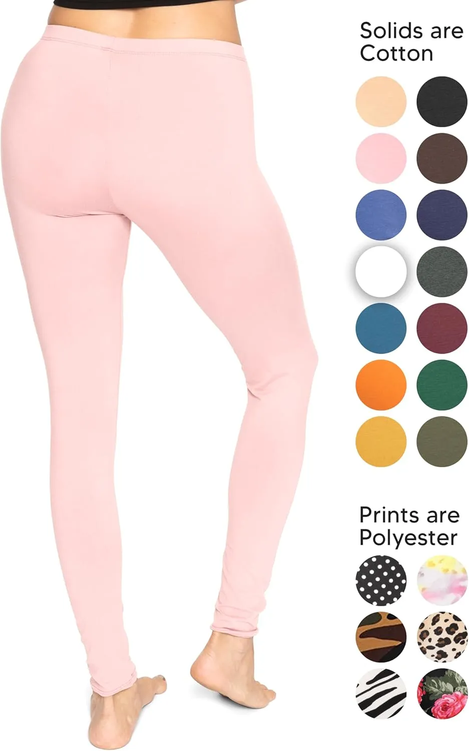 Women's and Plus Size Knee-Length and Ankle Length Leggings