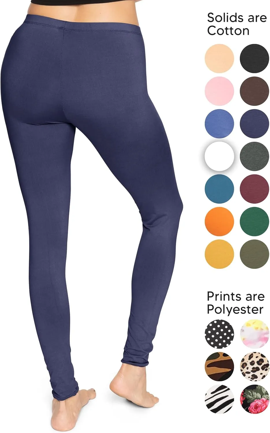 Women's and Plus Size Knee-Length and Ankle Length Leggings