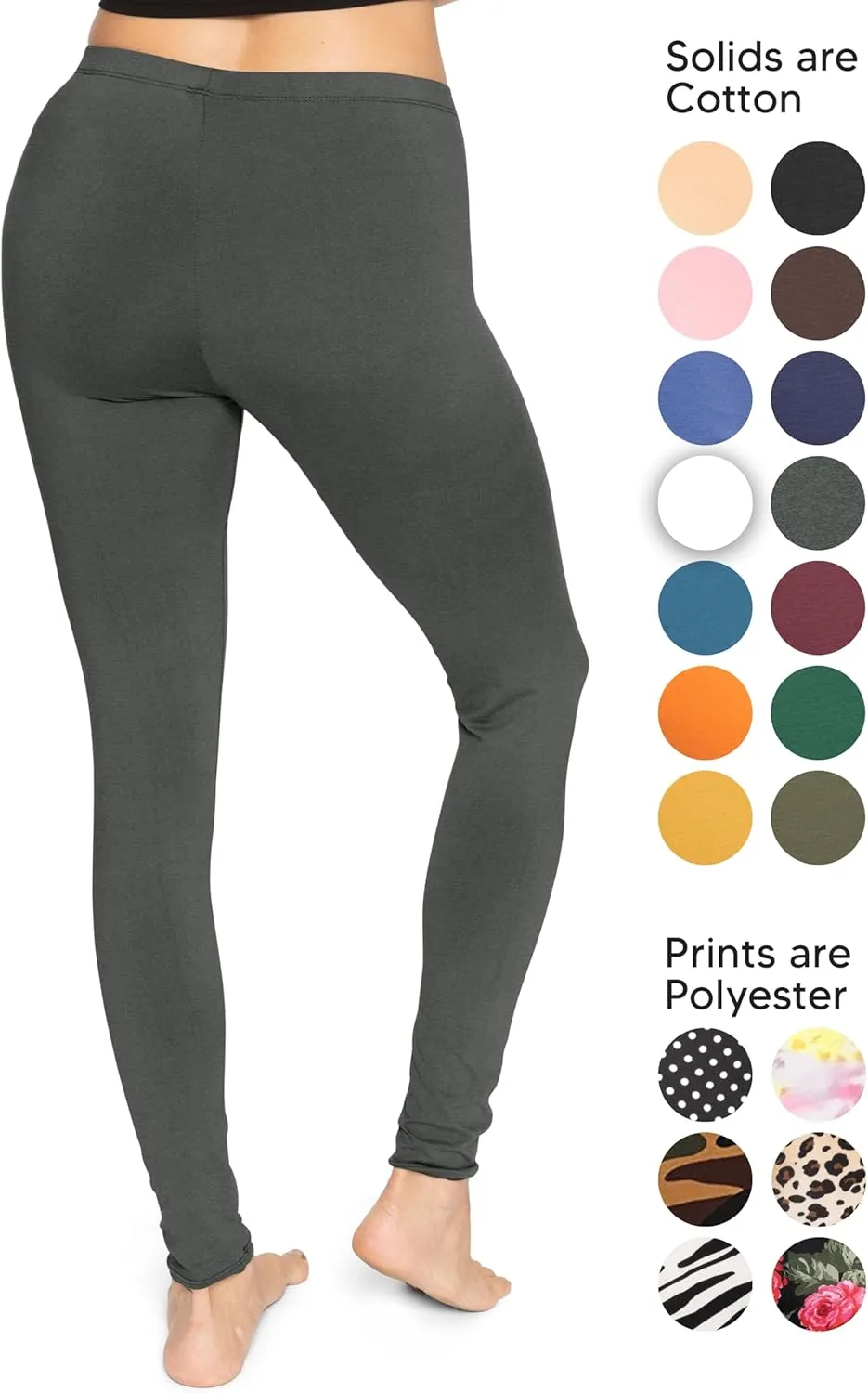 Women's and Plus Size Knee-Length and Ankle Length Leggings