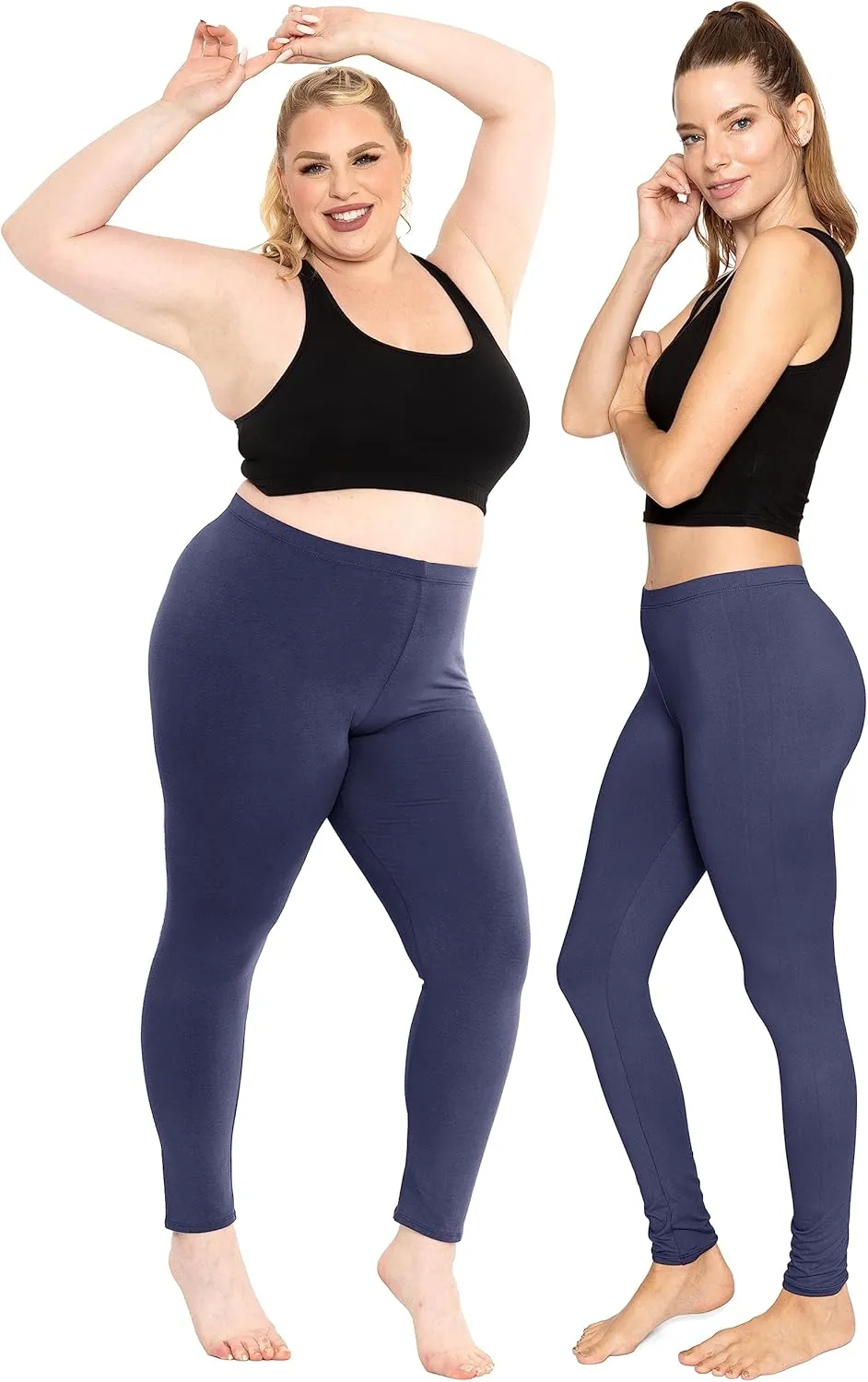 Women's and Plus Size Knee-Length and Ankle Length Leggings